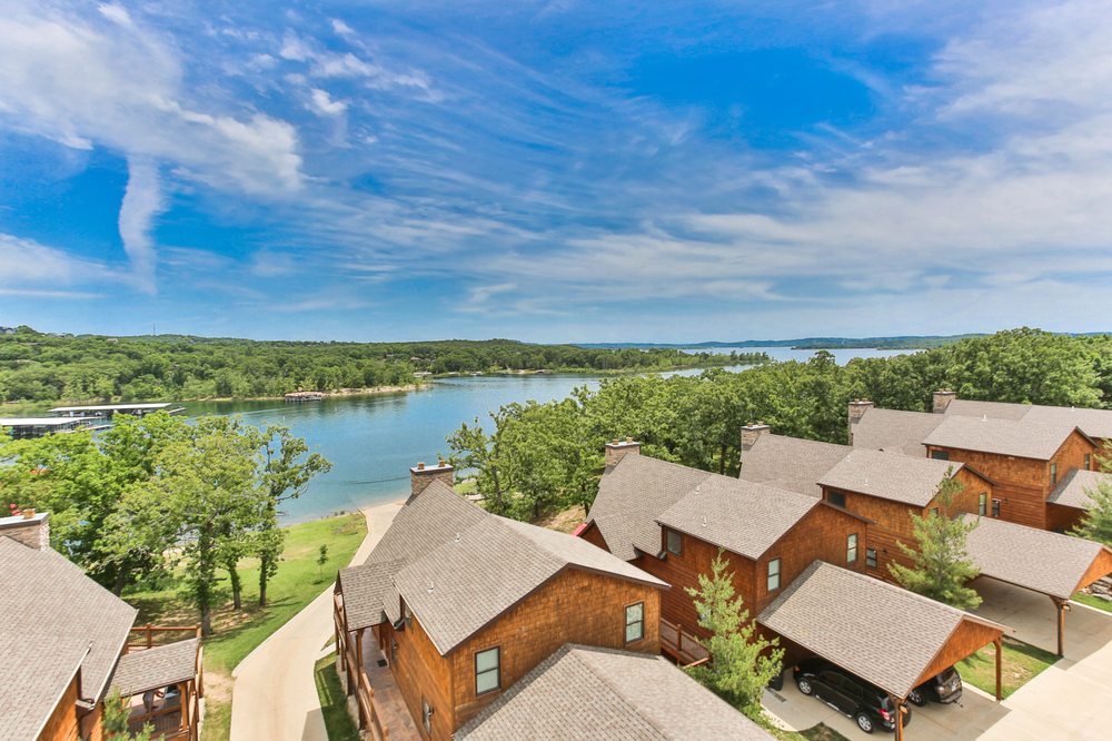 View of Lakefront Lodges and Lake