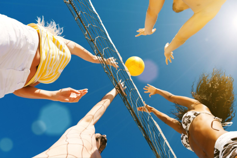 People playing volleyball at Branson Shores Resort.