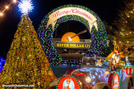 Christmas Tree and Lights at Silver Dollar City during their Christmas event.