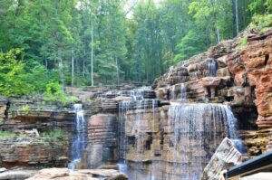 A beautiful waterfall in Branson, MO